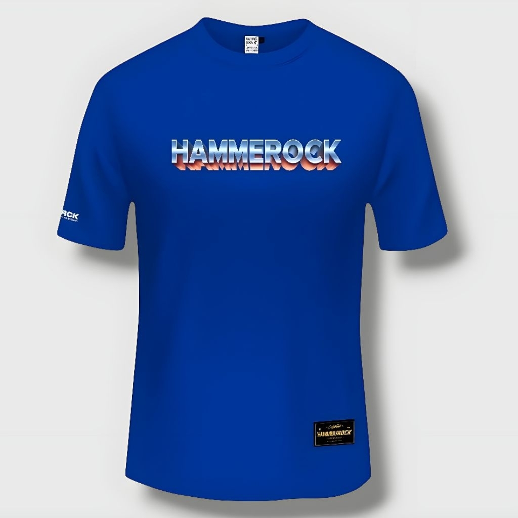 Kaos Pria/Baju Distro Pria Hammer Rock Lengan Pendek Warna Kuning