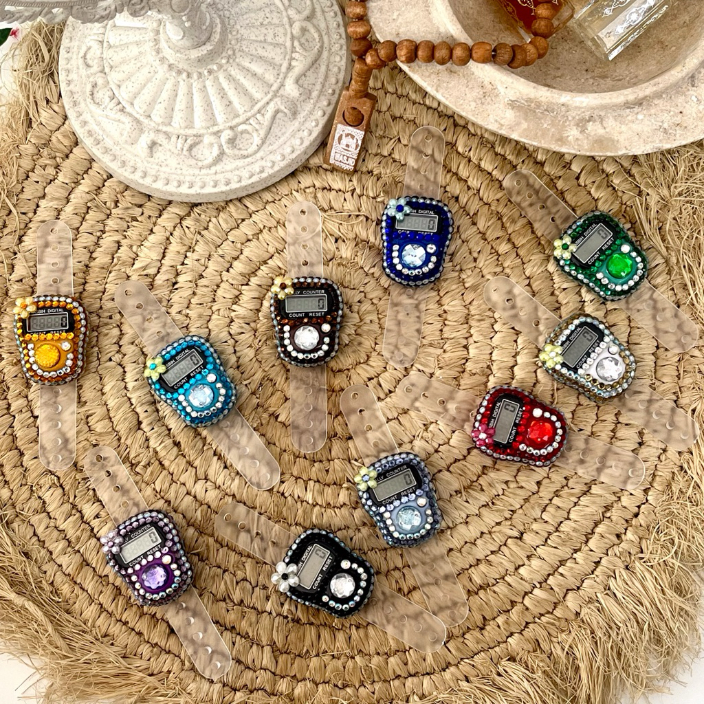 Tasbih digital swarovski warna tasbih lucu tasbih kekinian