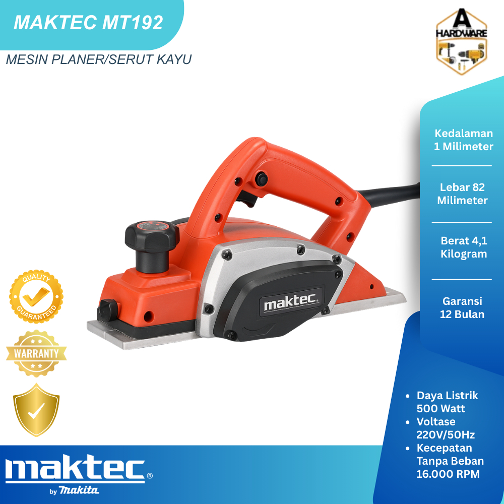 FLASH SALE  MESIN SERUT SERBAGUNA MEREK MAKTEC MT192 KAPASITAS 82MM (REALSESUAI GAMBAR)