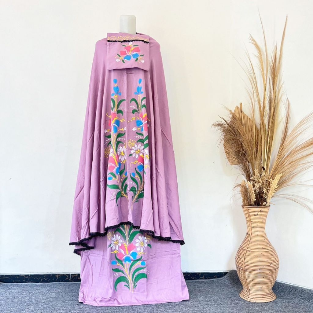mukena lukis rayon twill jumbo