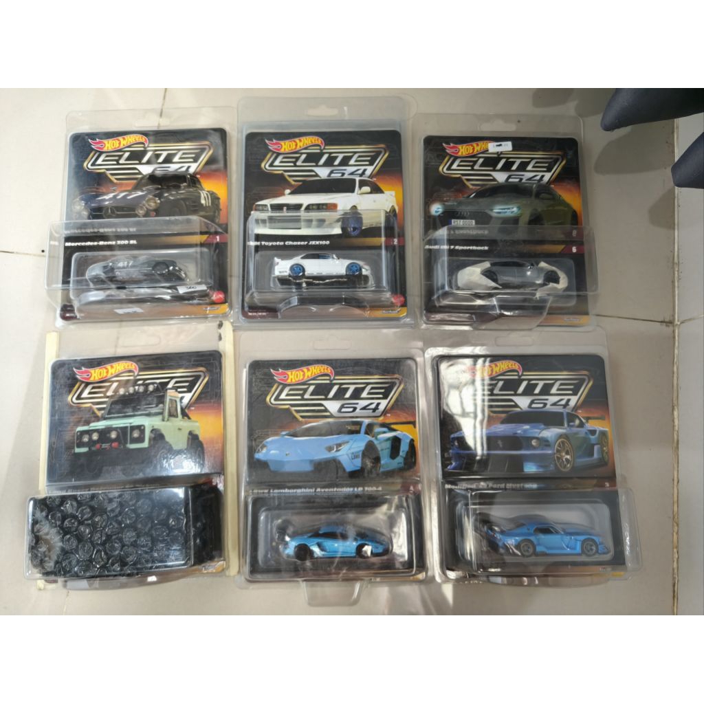 Hot Wheels Elite 6 pcs sesuai Gambar