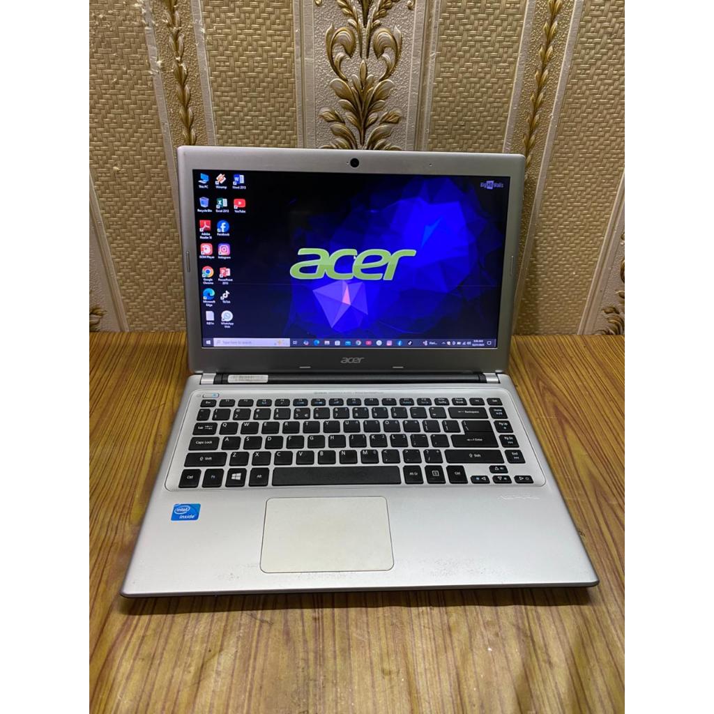 Ready Laptop Acer Aspire V5-431 series  Spesifikasi: -Prossesor Intel Celeron CPU 887 @1.50GHz  -Ram