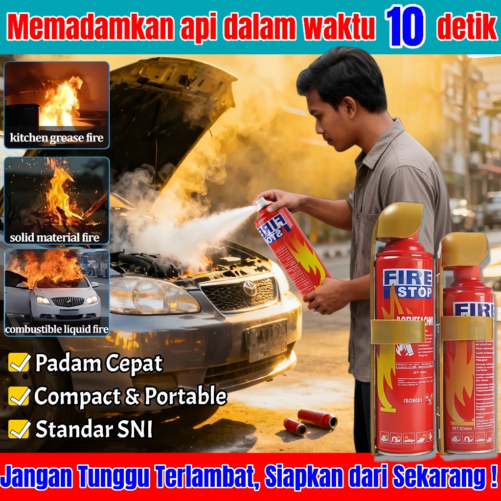 Apar mobil pemadam api semprot 500/1000Ml alat pemadam kebakaran api ringan mobil Dapur Rumah