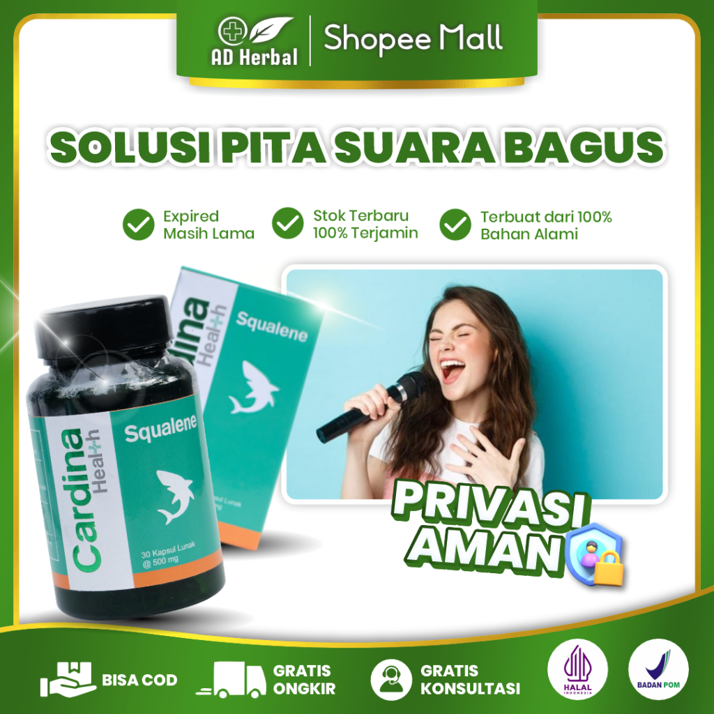 Obat Gurah Agar Pita Suara Bagus Gurah Suara Merdu Pembagus Suara Untuk Pita Suara Cardina Squalene