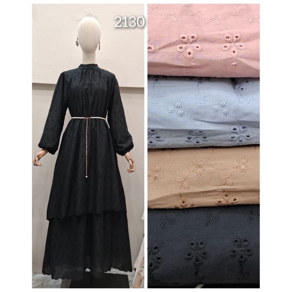 Kamila dress premium Cantili mix brukat