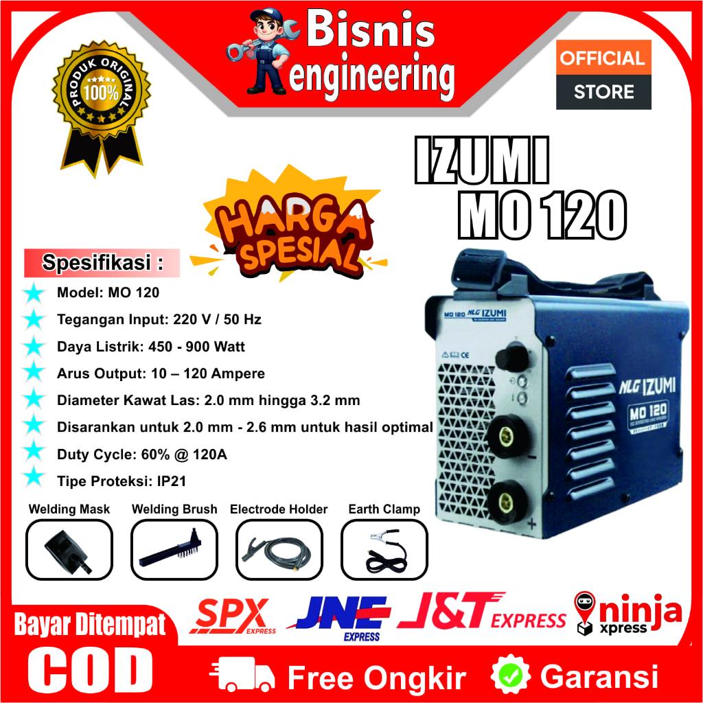 Izumi MO120 - MO160 Mesin Las Listrik Inverter Welding Machine Travo Electrik 450 Watt TECHNOLOGY JA