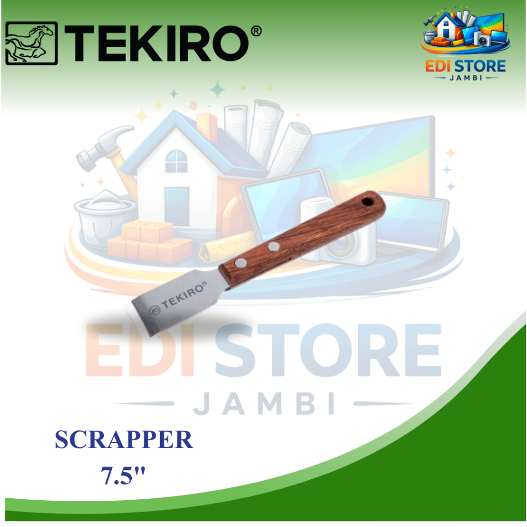 TEKIRO - SCRAPPER 7.5" / PAHAT/ TATAH KAYU