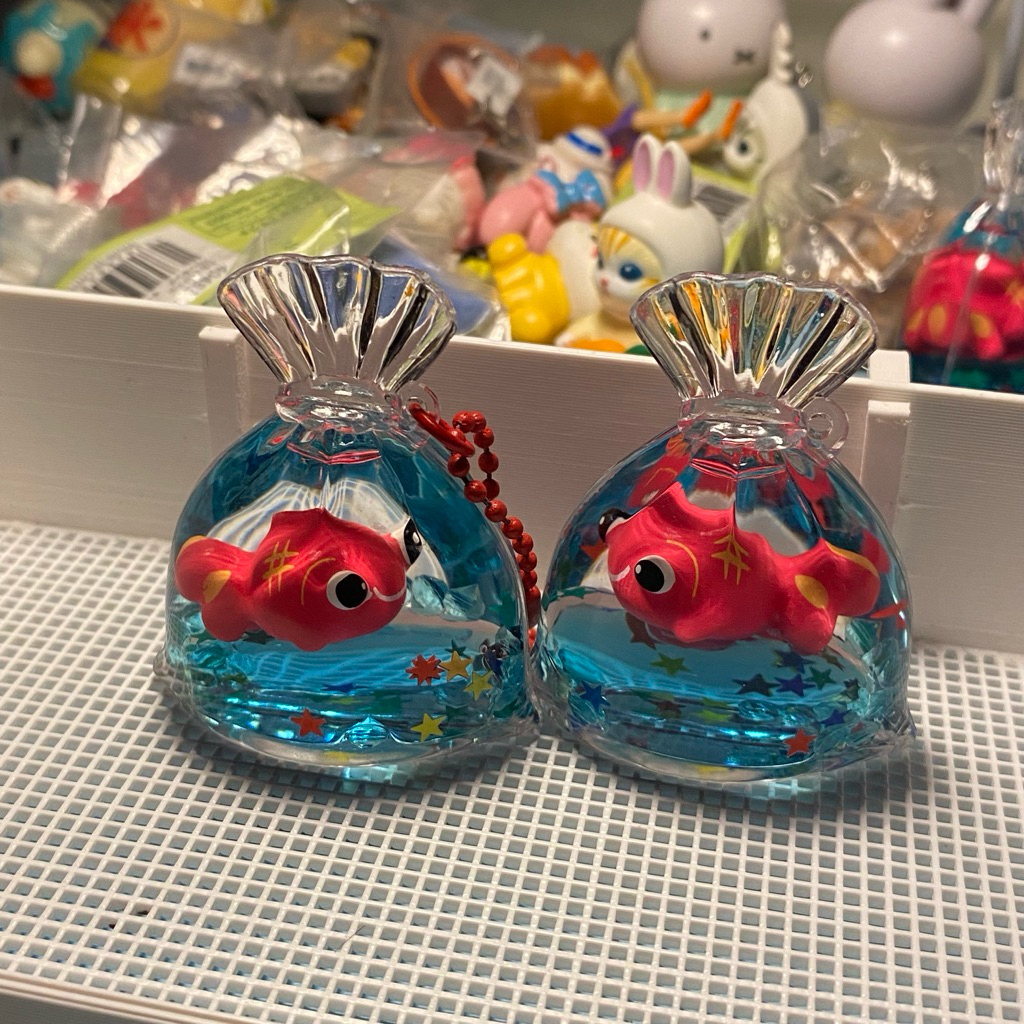 Deffect Sale Aquarium Keychain Trinkets Fish Aquarium Gotochi Akrilik Japanese Trinkets