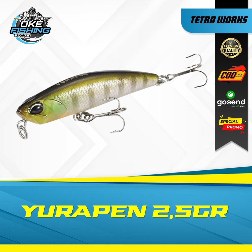 Umpan Pancing DUO Tetra Works Yurapen 2.5gr – Micro Pencil Lure Floating | UL Fishing