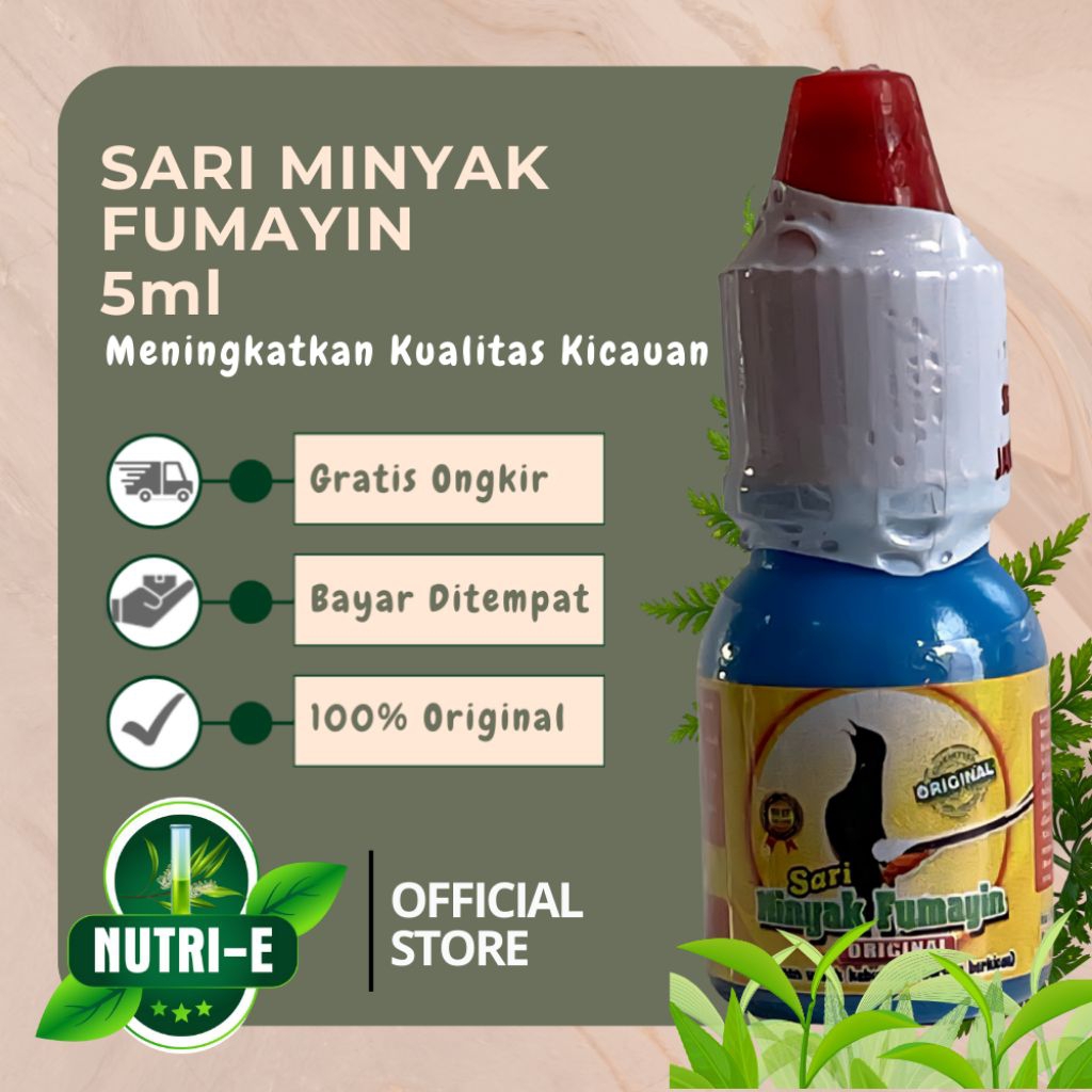 Minyak Fumayin Vitamin Burung berdungsi untuk kekebalan & kesehatan serta meningkatkan keseimbangan