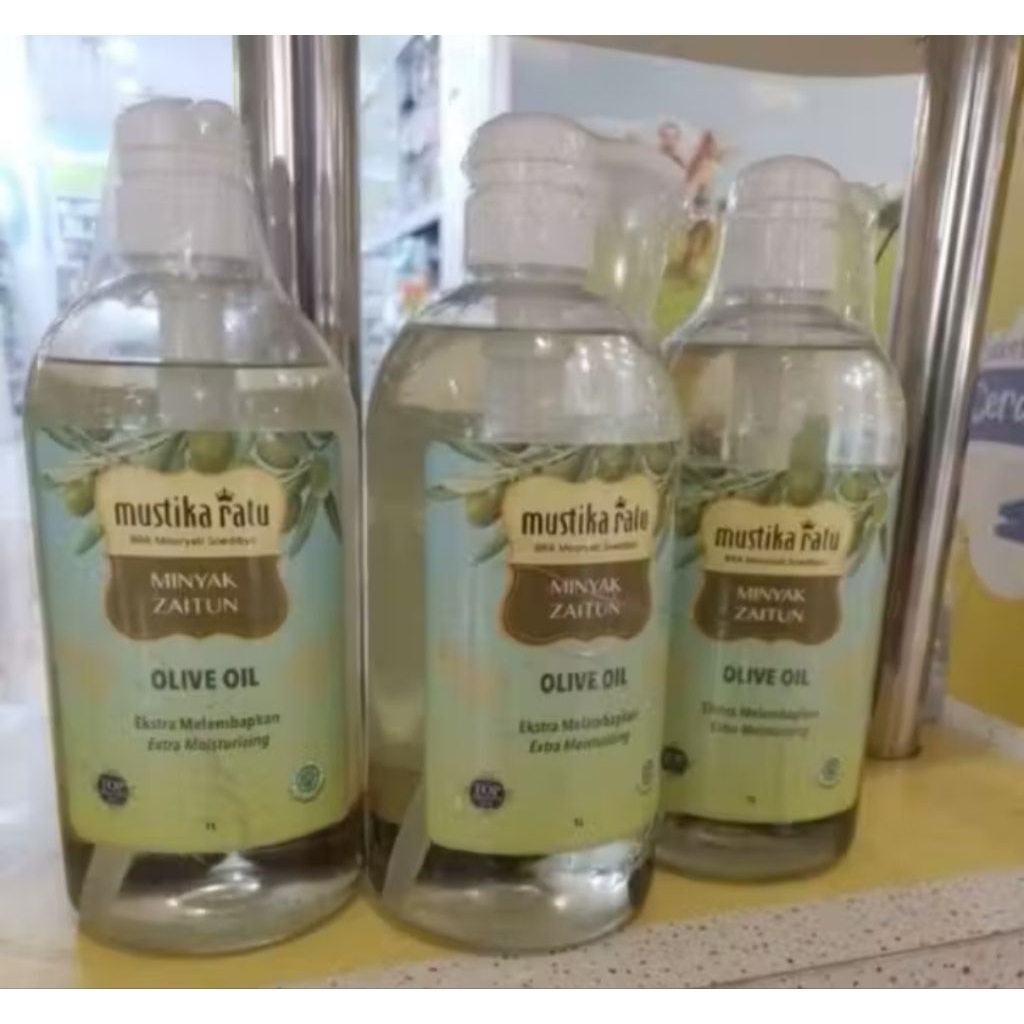 Minyak zaitun Mustika Ratu 1 Liter/Minyak Pijat Mustika Ratu