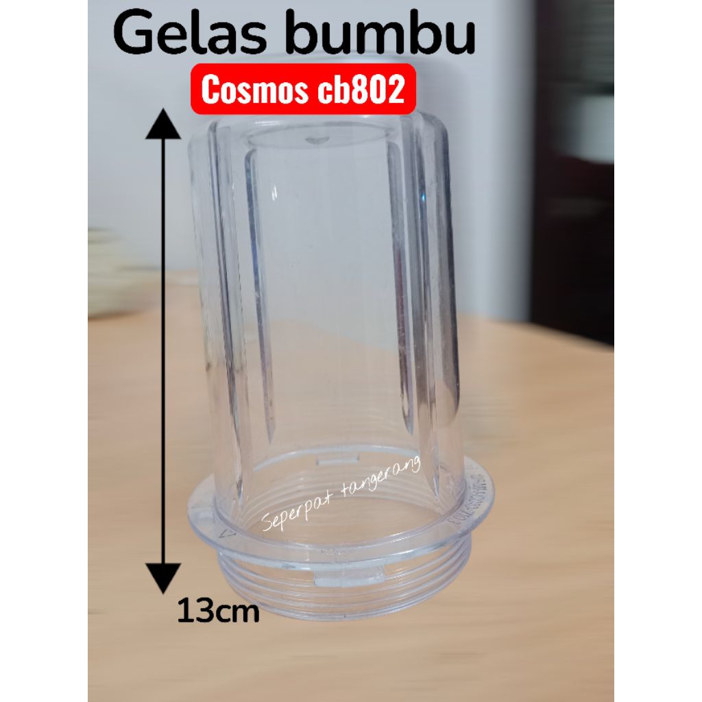 gelas mil bumbu blender cosmos cb 802 original tinggi 13cm