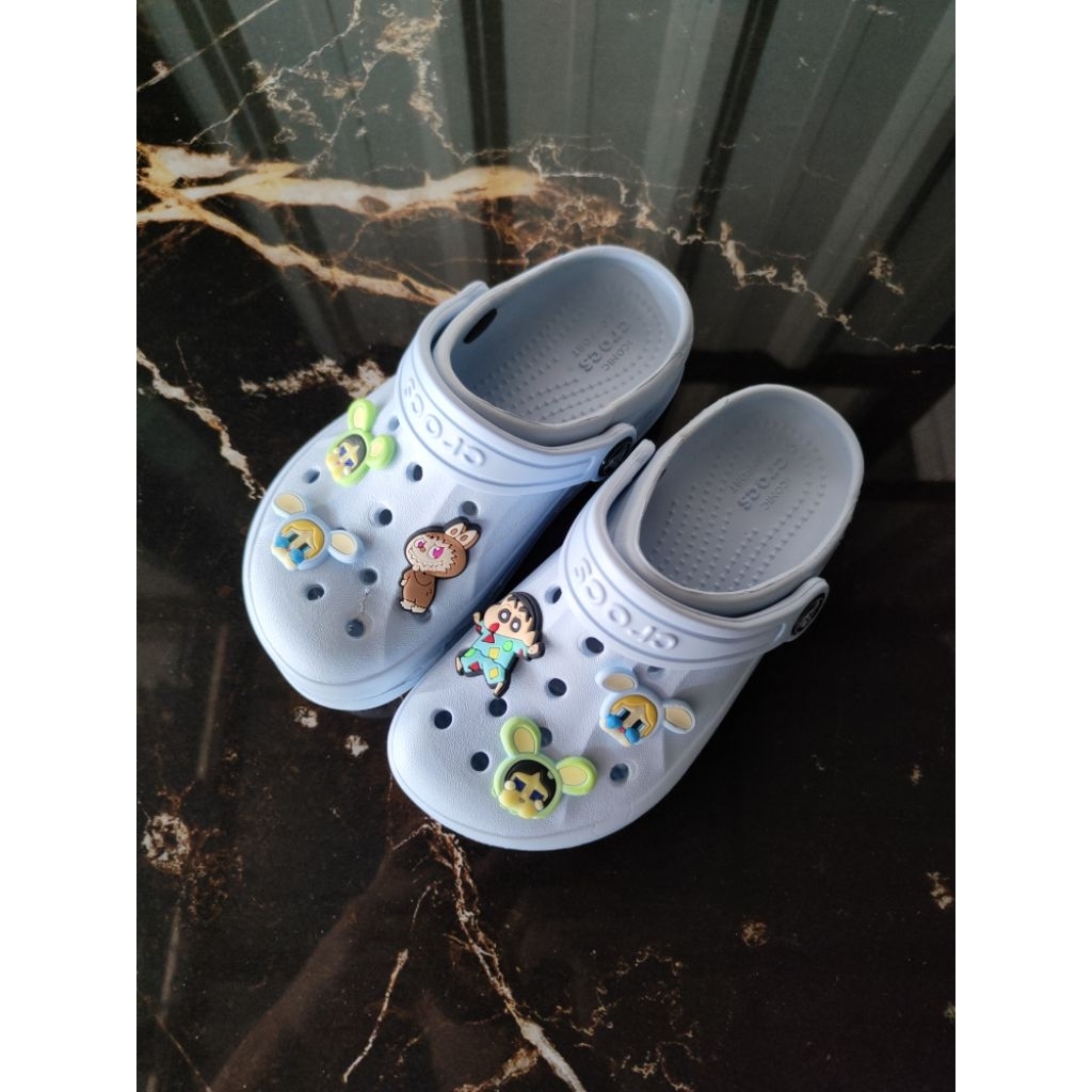 Crocs Original Reject Cutting Anak Baby Blue 17.5cm
