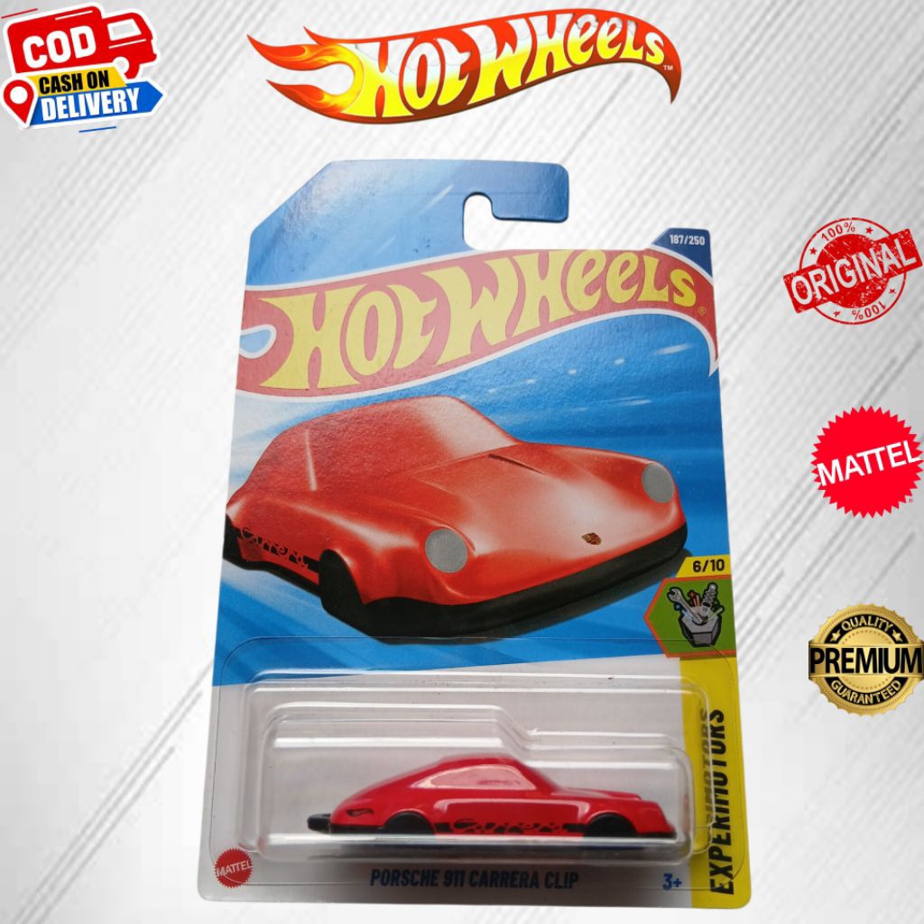 Hot Wheels Porsche Carrera 911 Carerra Clip Gantungan Kunci Hw Experimotors
