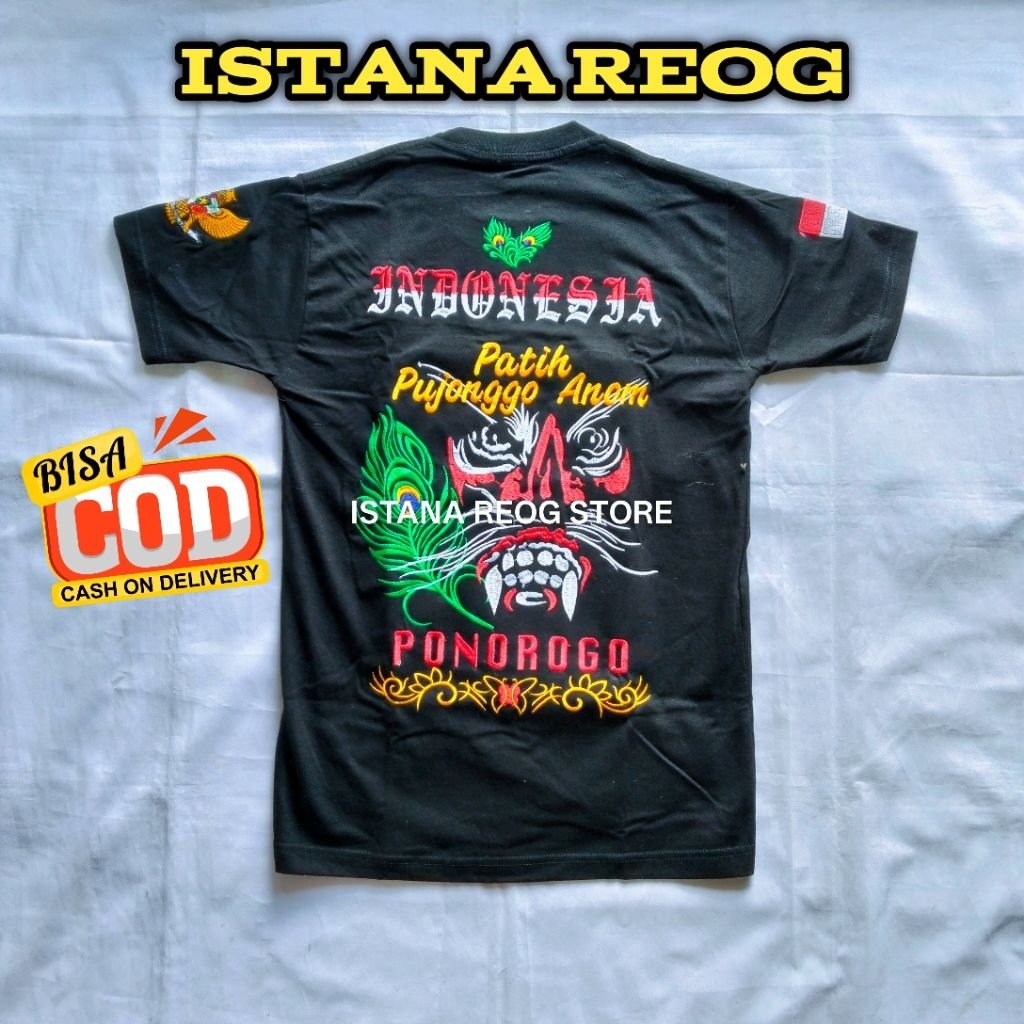 KAOS BORDIR PATIH ANOM / KAOS BORDIR PONOROGO / KAOS BORDIR REOG / KAOS BORDIR MURAH