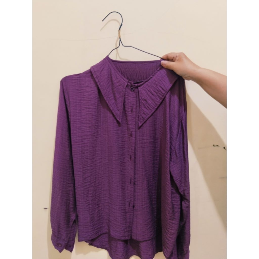 blouse ungu