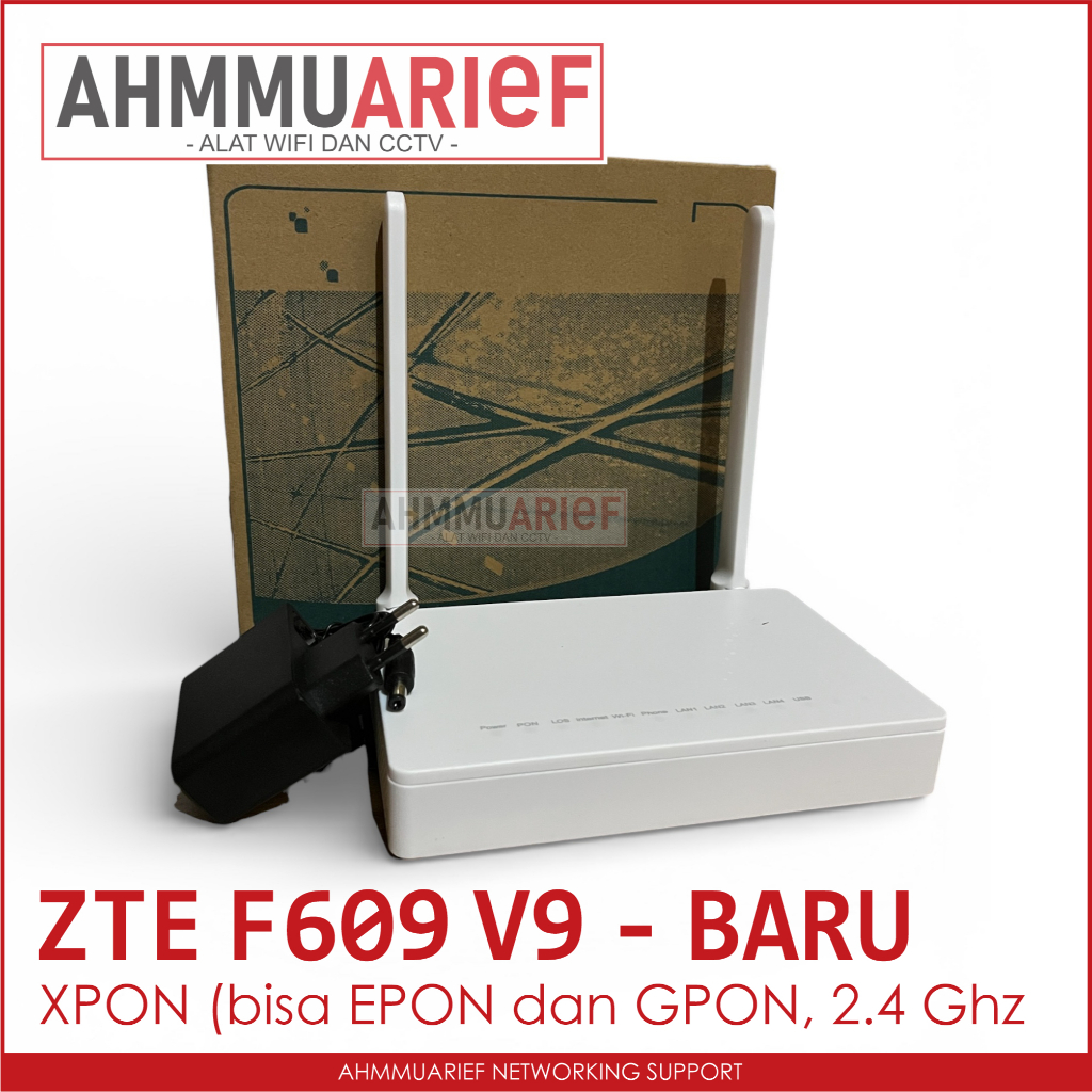 ONT ONU ZTE F609 V9 VERSI 9 XPON BISA EPON GPON MODEM WIFI WIRELESS