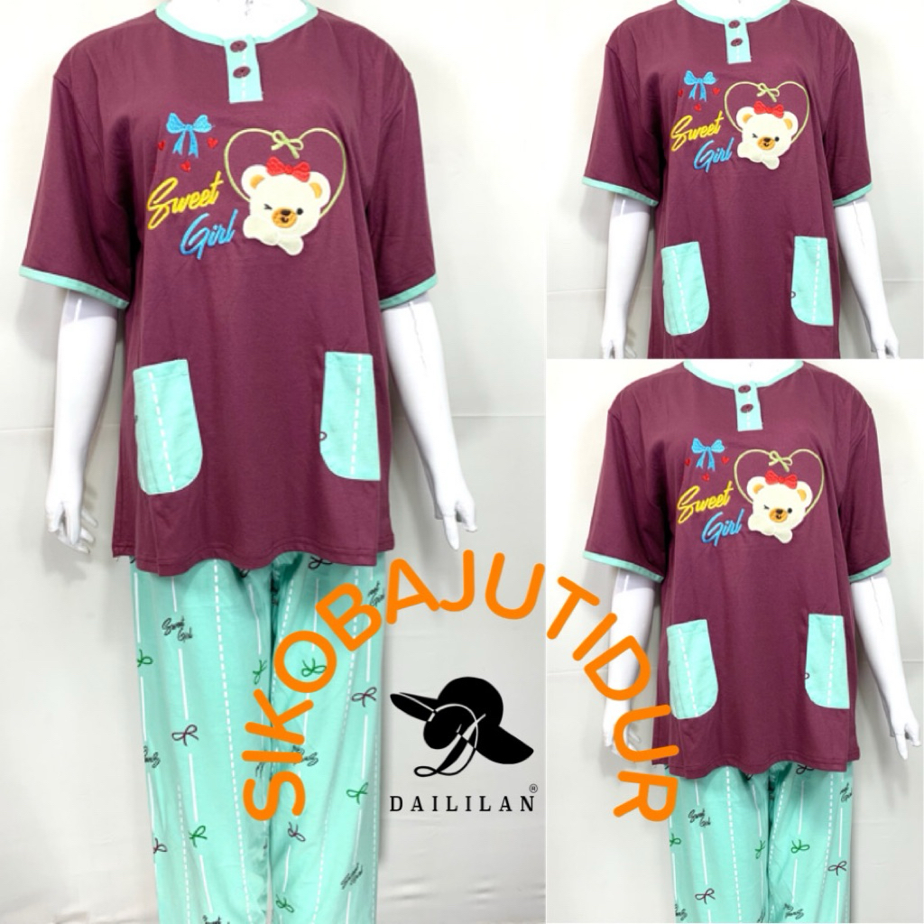Sikobajutidur - 1. LD 120 Jumbo Daililan Cp | Stelan Baju Tidur Dewasa | Baju Tidur Daililan | Baju 