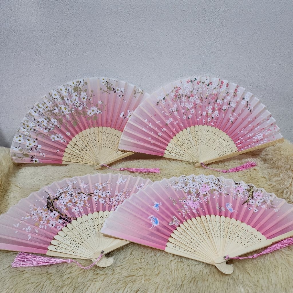 Kipas Lipat Tangan Souvenir Gaya Japan Jepang Cina China