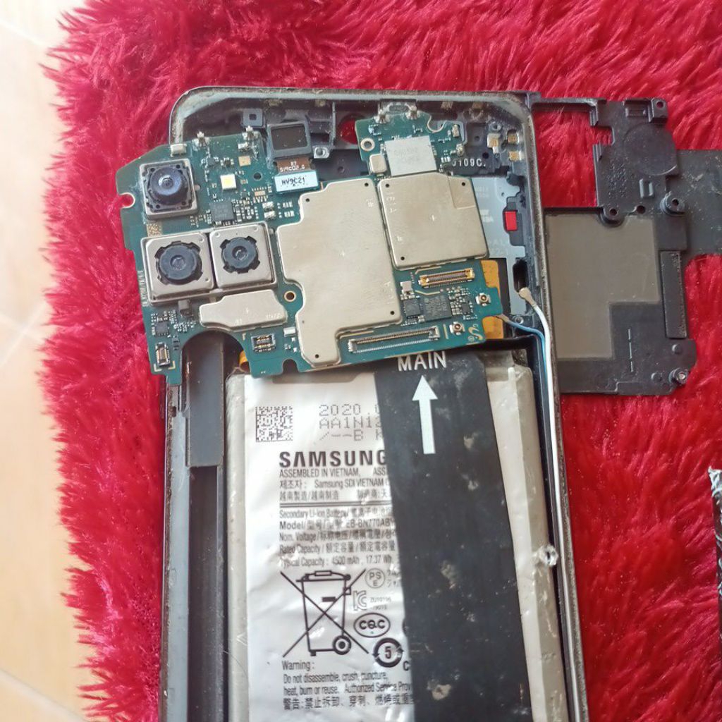 mesin samsung Note 10 Lite 8/128gb