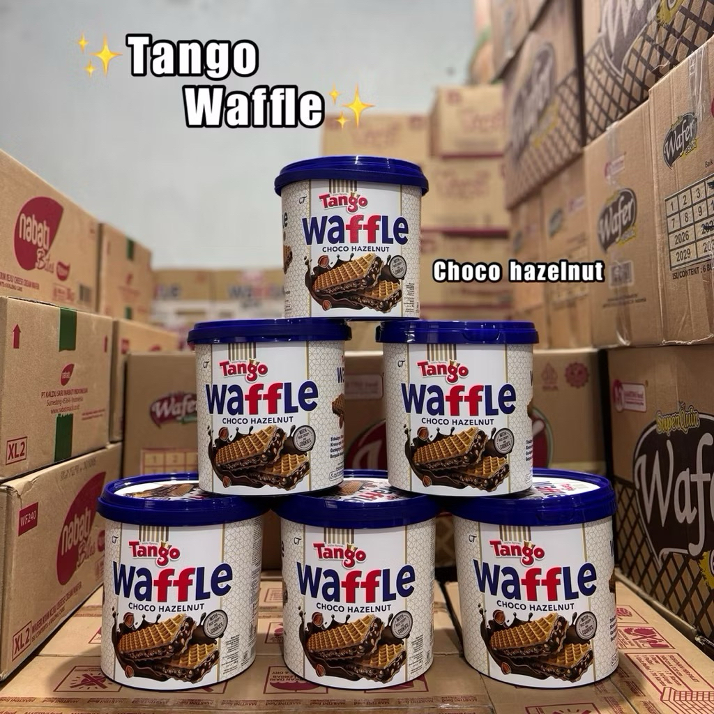 ( 1 Dus / 6 Timba ) Tango Wafer Jar Tango Waffle 1 Karton isi 6 Jar