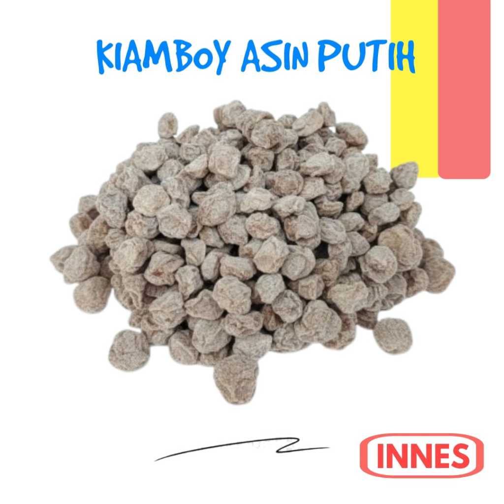 Kiamboy Asin Manis Putih Kecil Asinan Kiamboi Kering Dengan Biji / Manisan Plum Prune