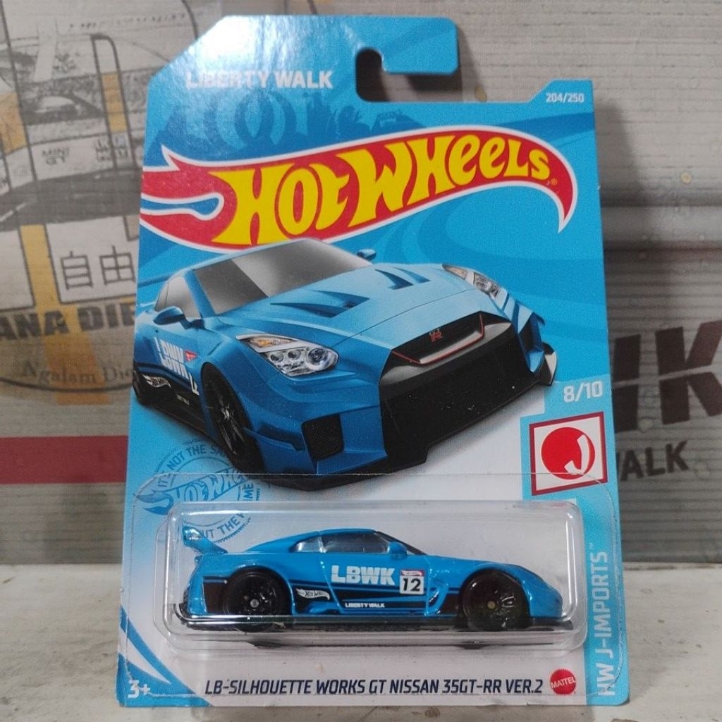 Hotwheels LB-Silhouette Works GT Nissan 35GT-Rar Ver.2 Biru Free protektor