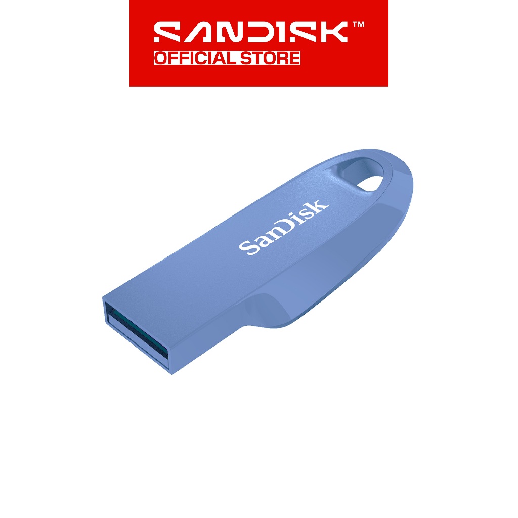 SANDISK CZ550 Ultra Curve 512GB USB 3.2 Biru / Blue (Up to 100MB/s) - Flashdisk