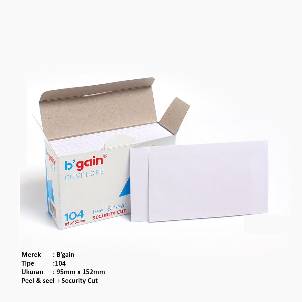 AMPLOP BGAIN 104/ AMPLOP KECIL WARNA PUTIH