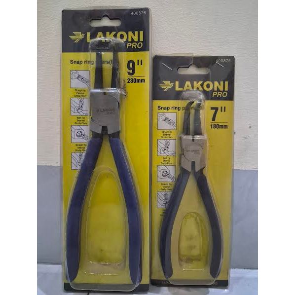 Lakoni Pro Snap Ring Pliers (IB) 7", 9"| Tang Snap Ring Jepit Ring / Tang Spi | 400875 | 400876