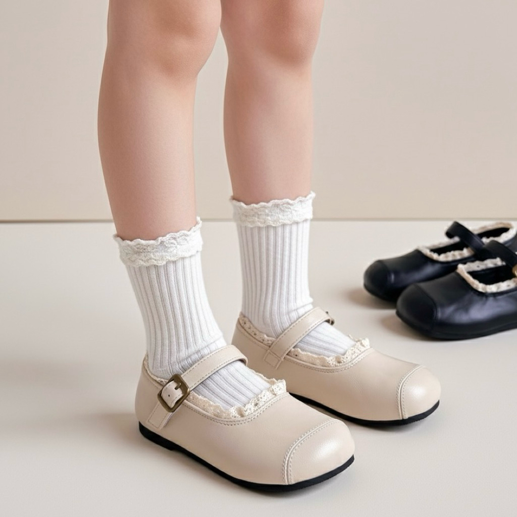 TINY STEPS - Flat Shoes Anak ZIVA 22-31 - Pansus Anak Cewek - Sepatu Ballet Anak Perempuan