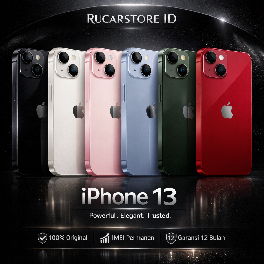 iPhone 13 Ex Ibox Original Resmi | IMEI Aman Permanen | Fullset | Garansi 12 Bulan