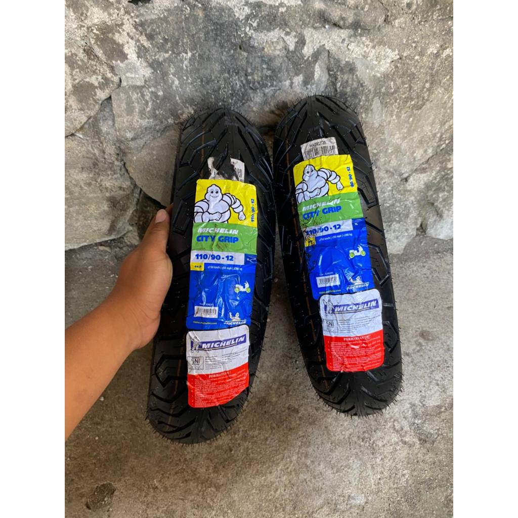 Ban Skutik Michelin City Grip 110/90-12 Ban Tubeless Belakang Ring 12