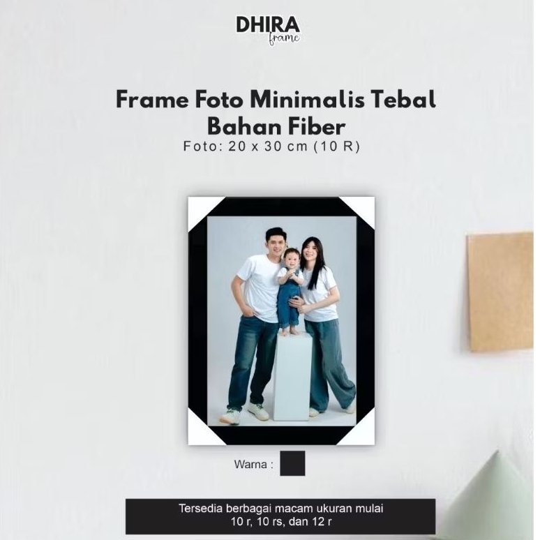 Frame Pigura Fiber berbagai Ukuran