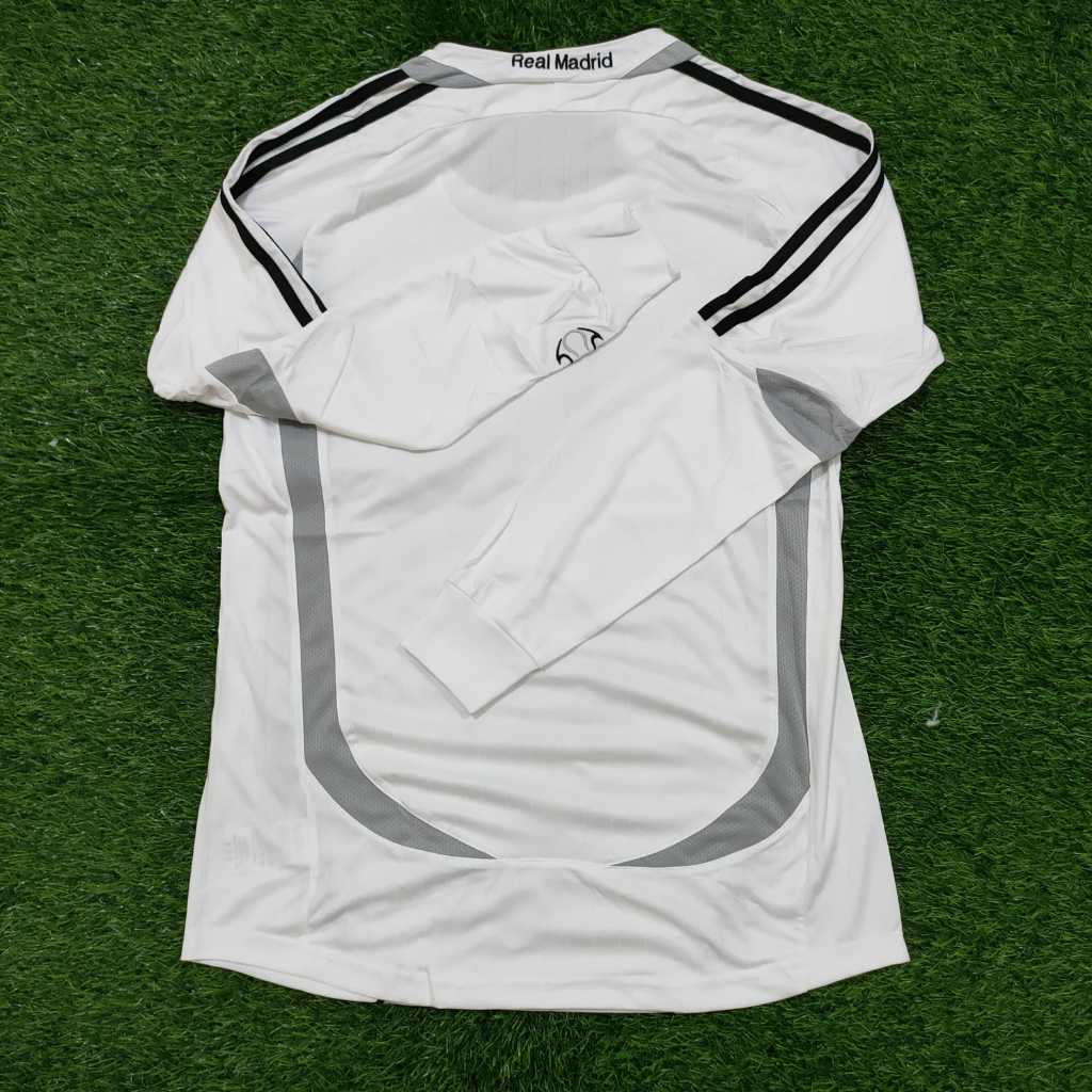 JERSEY BOLA LONG SLEEVE RETRO MADRID HOME 2006/2007 GRADE ORI HIGH QUALITY