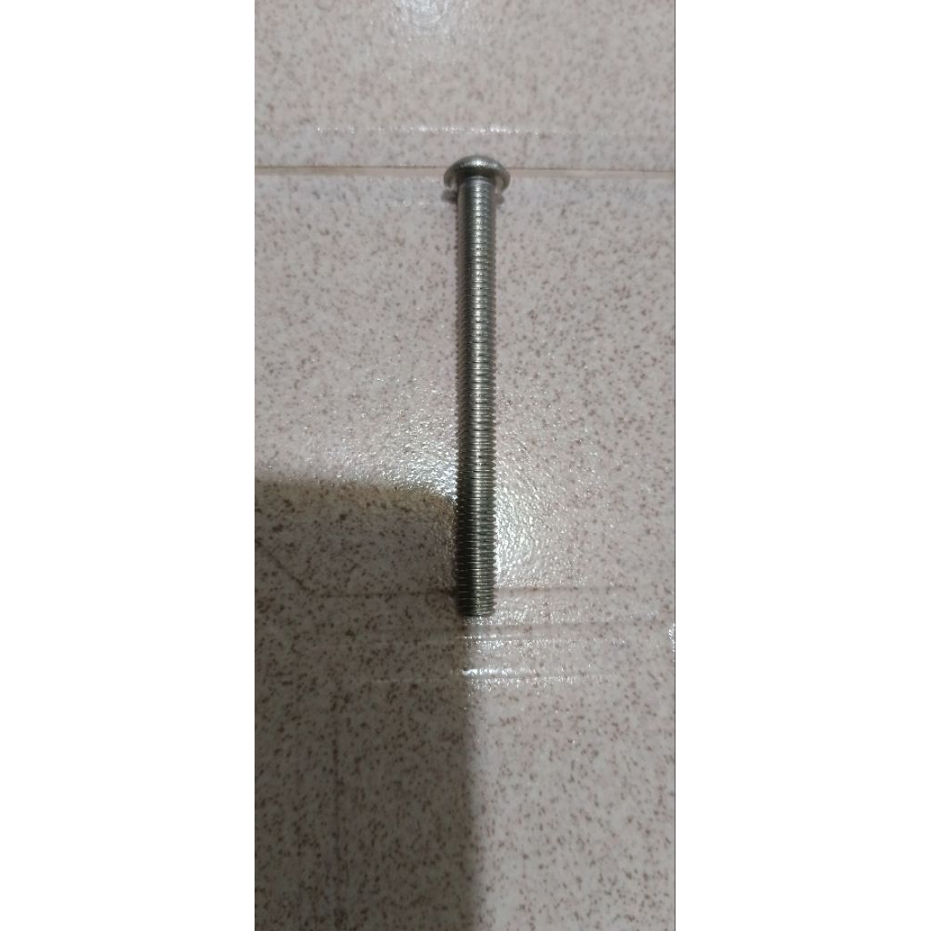 Baut L Stainless Button M6 x 65