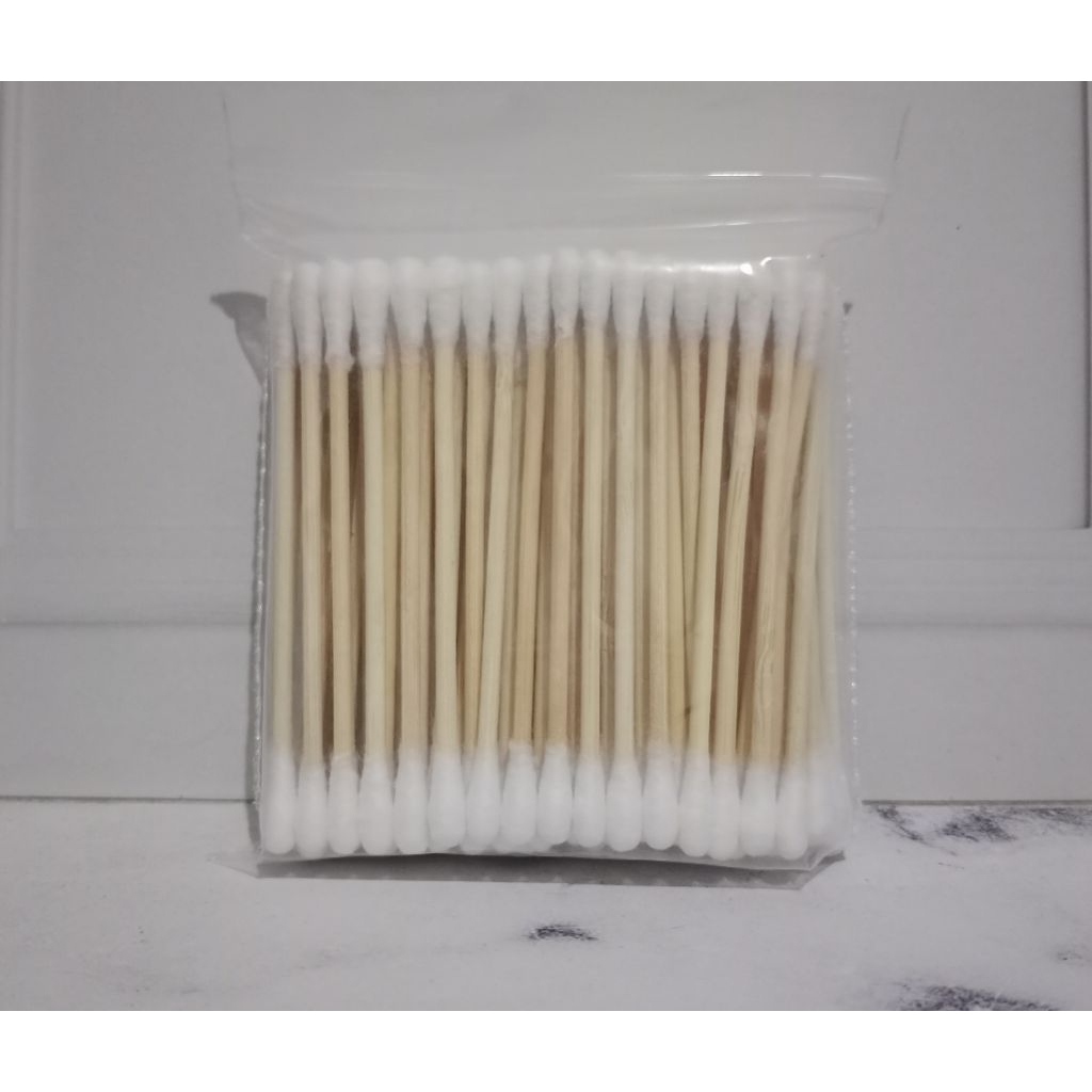 Cotton Bud Kayu Isi 100 pcs – Cotton Stick Serbaguna
