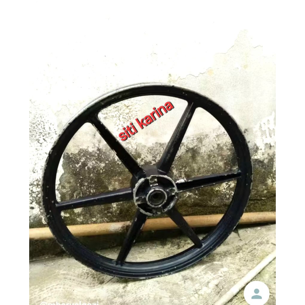 velg pelek depan palang 6 motor smash shogun Second