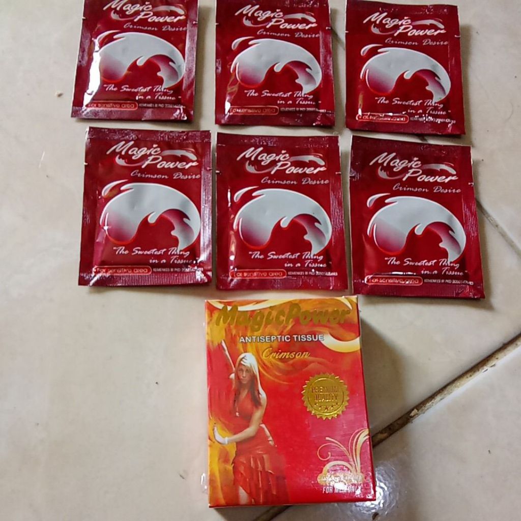 tisu magic power merah original6sct