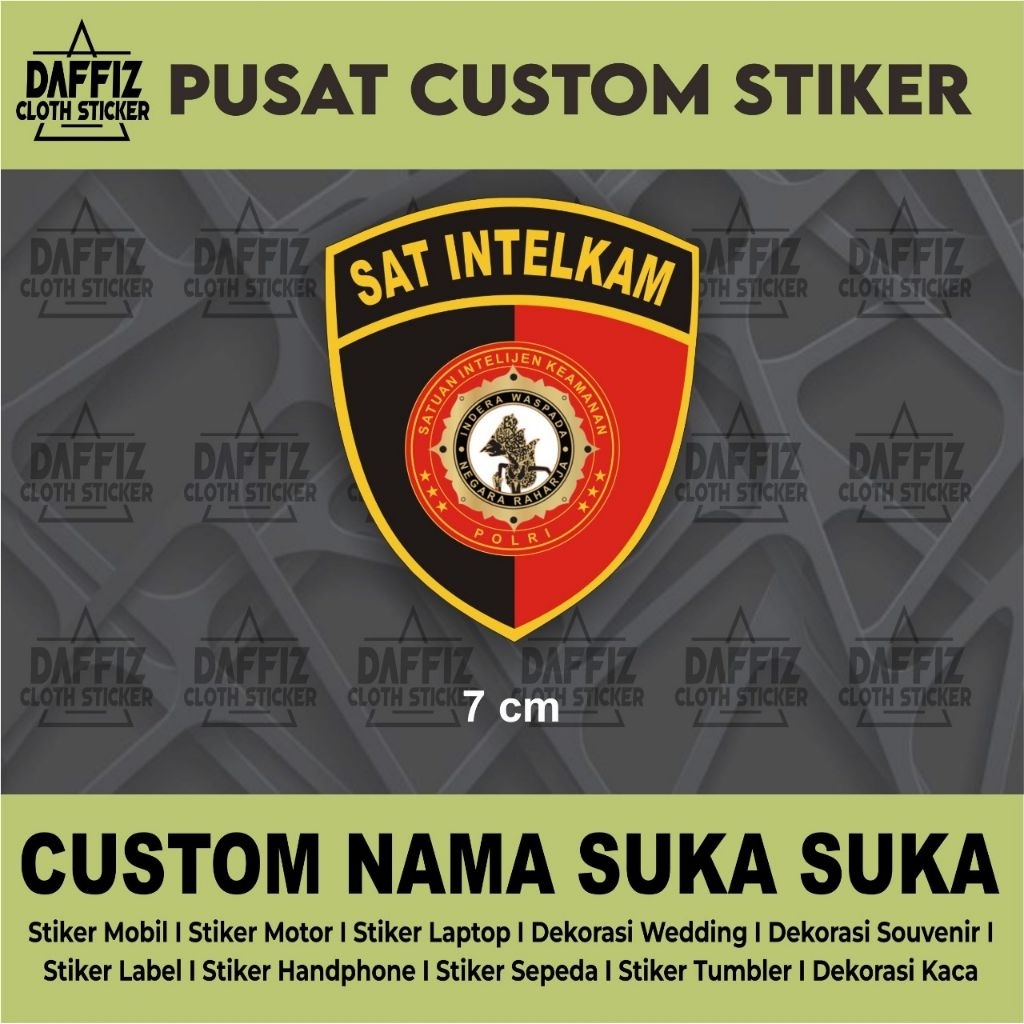 STIKER VINYL LOGO SAT INTELKAM
