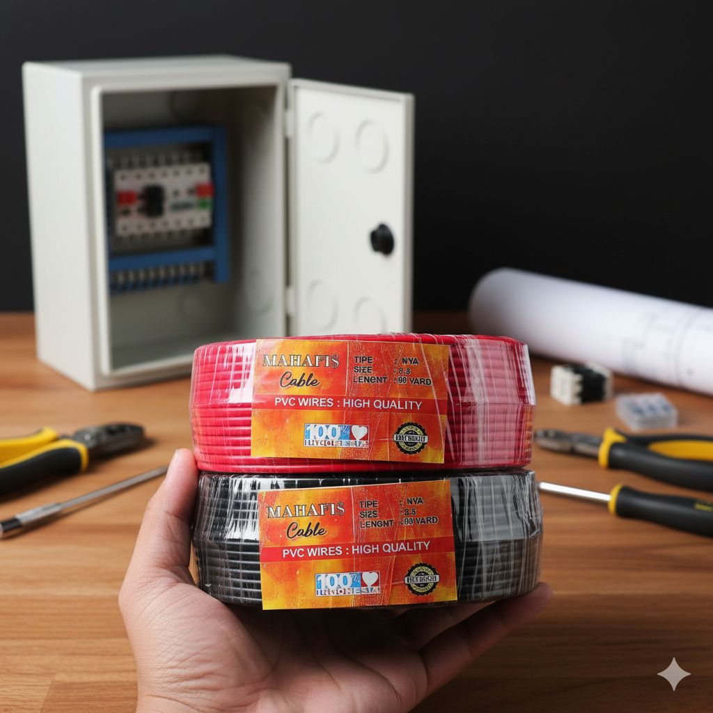 Mahafis Kabel listrik kawat tembaga campuran tunggal / kabel instalasi listrik serbaguna, kabel temb