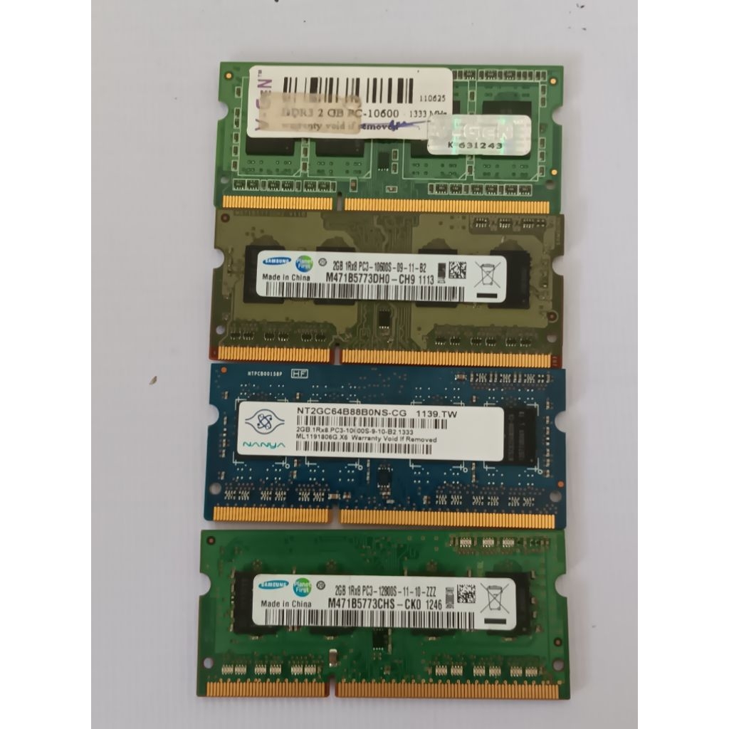 ram laptop 2gb ddr3 copotan 4pcs borongan
