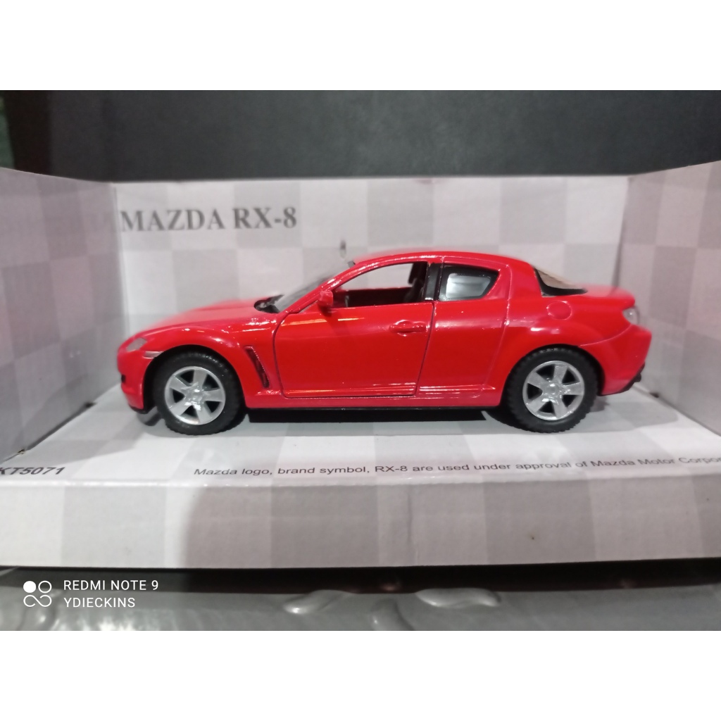 Diecast Kinsmart Miniatur Mobil Mazda RX8 - Red