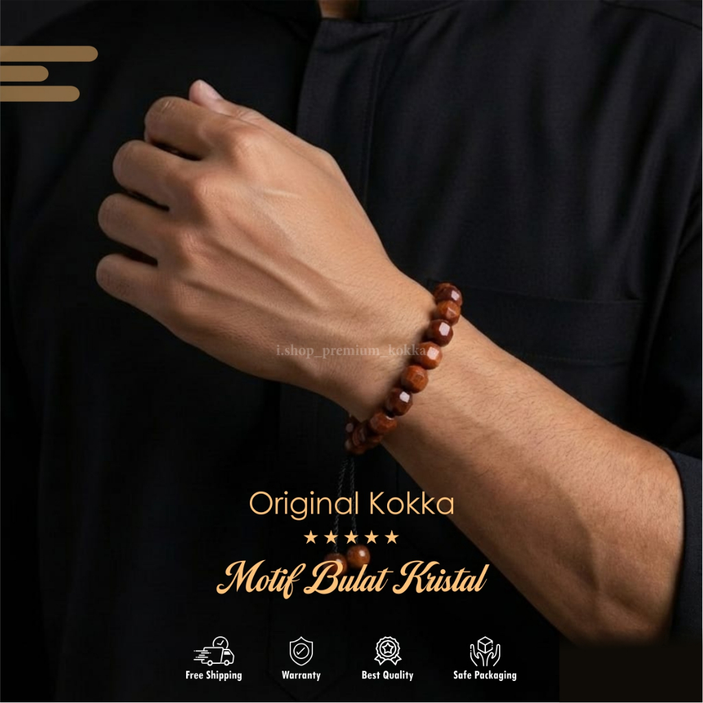 Bersertifikat GELANG Kaukah Turki Original | Gelang Kesehatan  Kaukah Bulat kristal