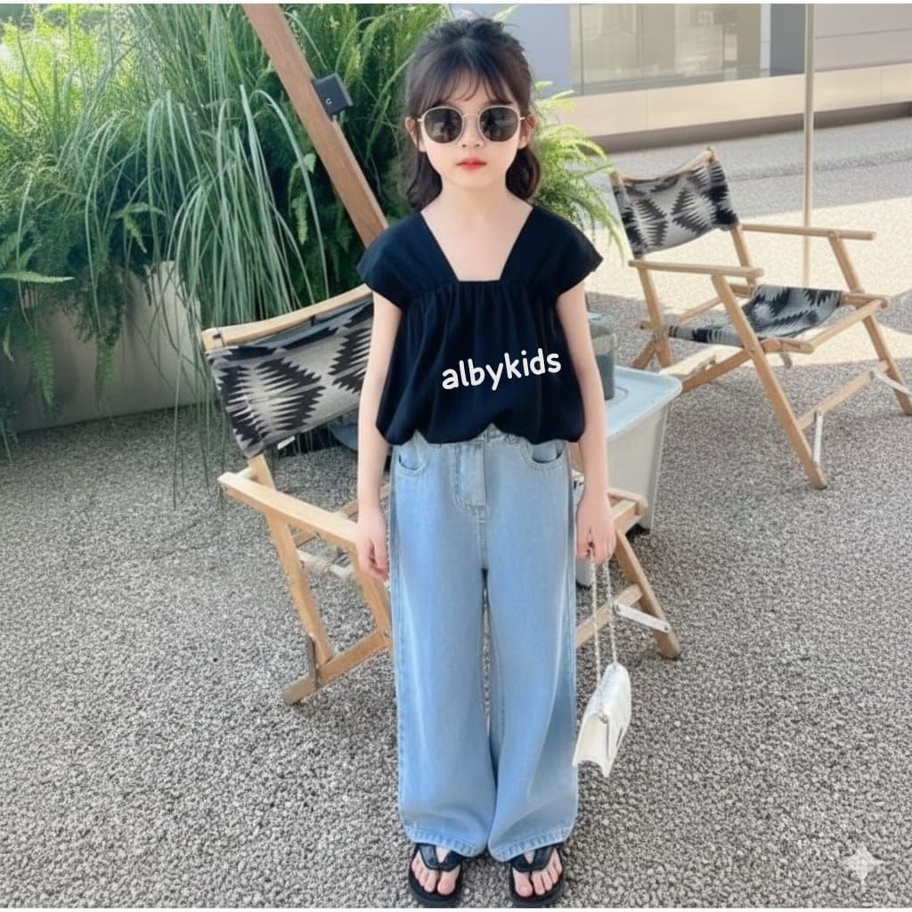 setelan fashion anak perempuan 6-11tahun