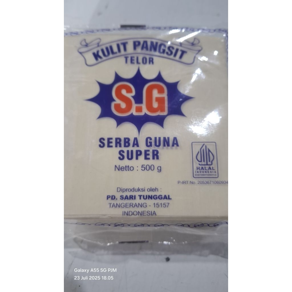 KULIT PANGSIT SG SUPER KOTAK 500G