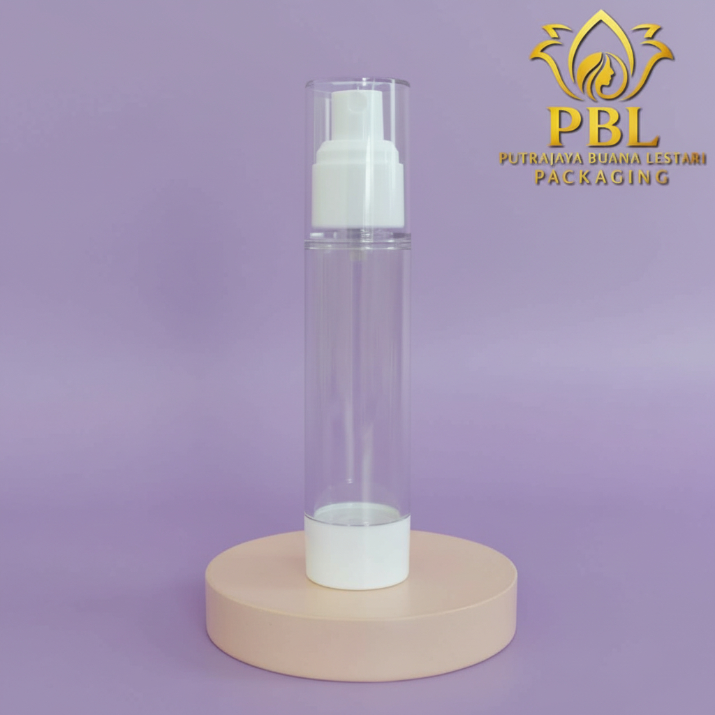 Botol Airless Spray 50ml Bening Acrylic Import / Botol Spray 50ml / Botol Parfum 50ml