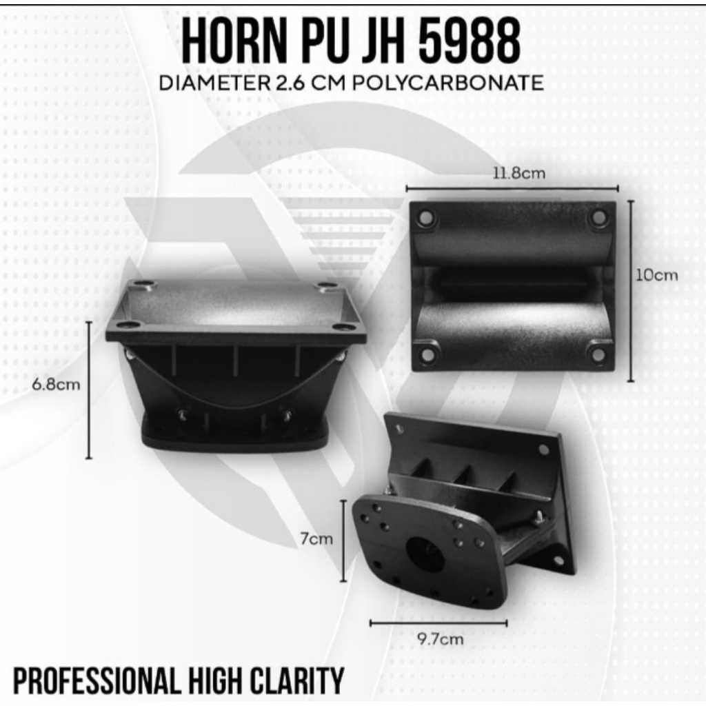 horn kodok mini POLYCARBONATE IMPORT JH 5988
