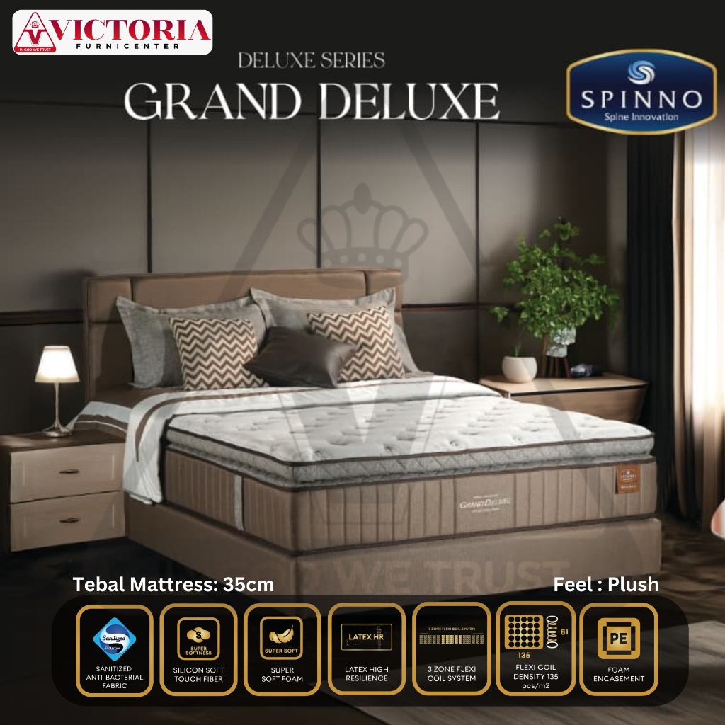 Spinno Grand Deluxe 160x200 160x200 Mattress Only Kasur Saja Termurah