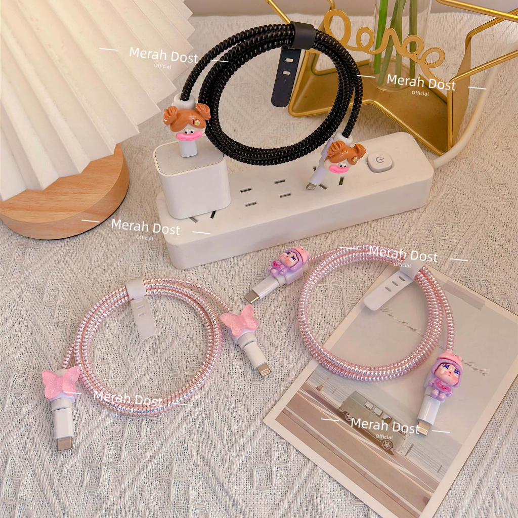 Pelindung Kabel Charger Kabel Data Kawat Kabel Data HP Untuk Iphone  Samsung Xiaomi Oppo Huawei Ugre